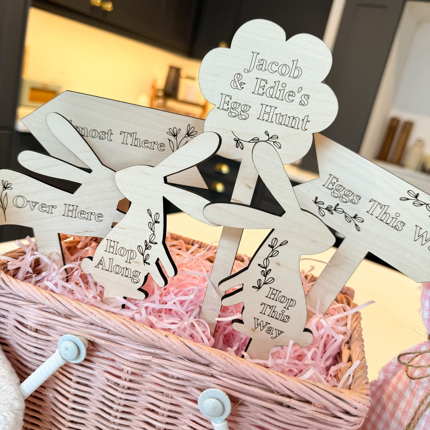 Easter Egg Hunt Wooden Signs