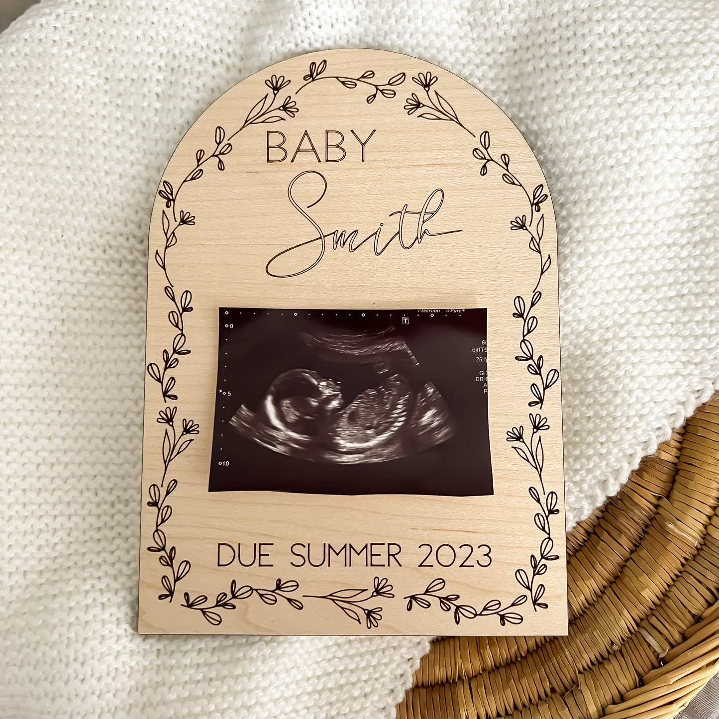 pregnancy wildflower announcement bundle