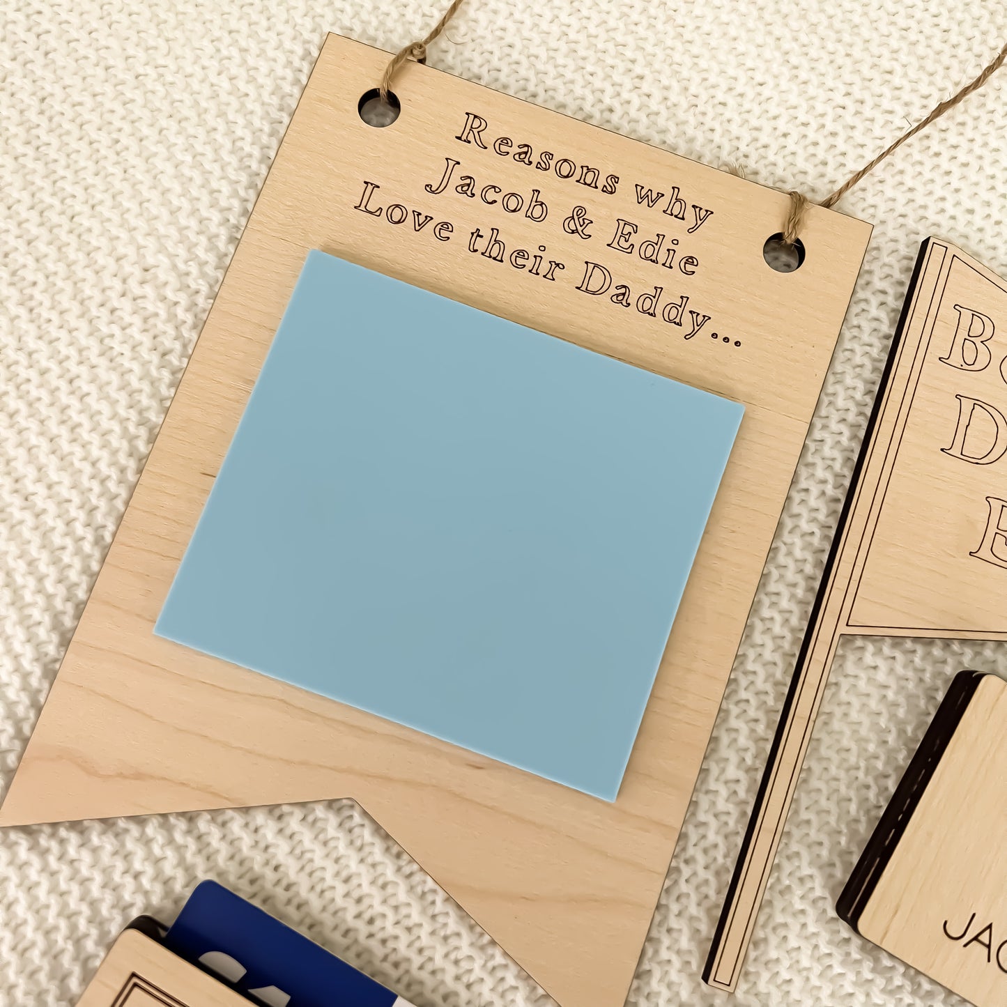 Personalised 'Reason why' sign