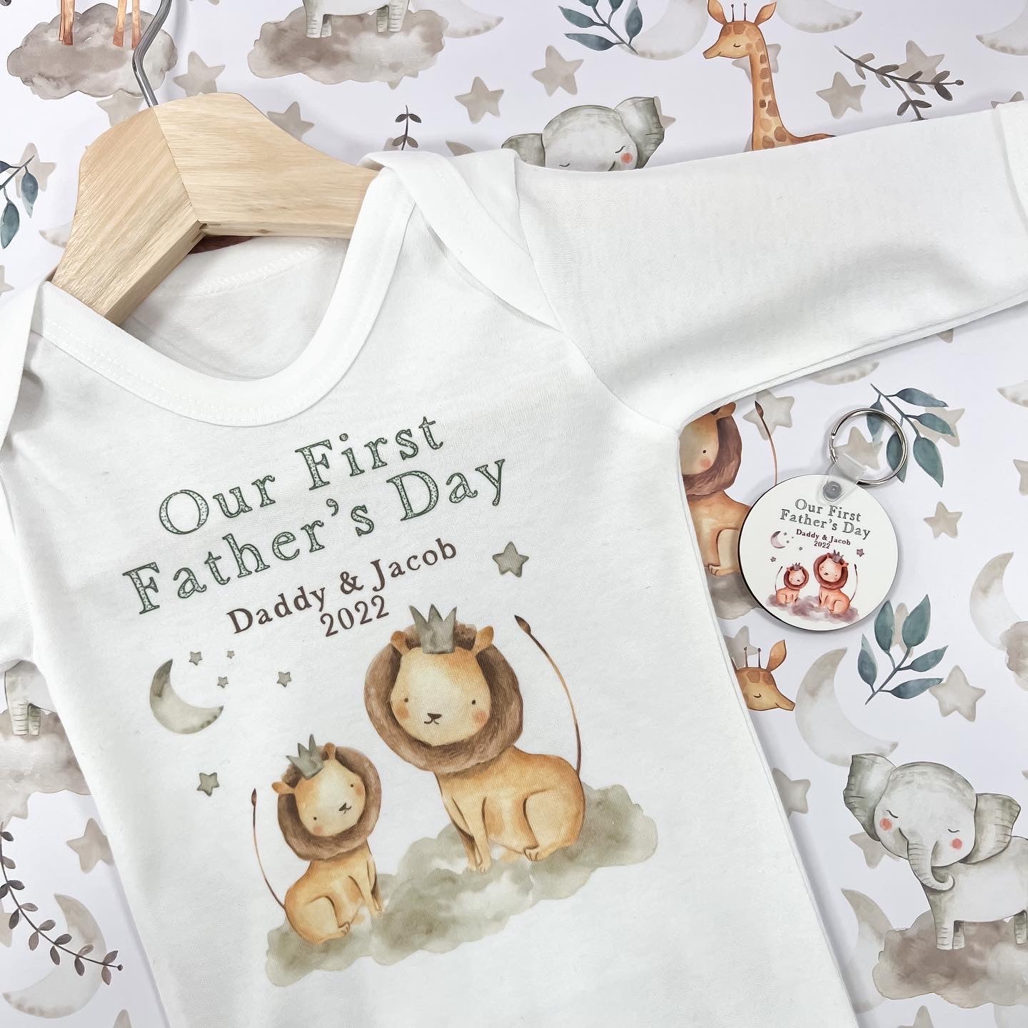 Personalised Father's Day Gift, Daddy to be gift, pregnancy announcement, valentines gift, gift from bump, birthday gift for daddy, Keyring