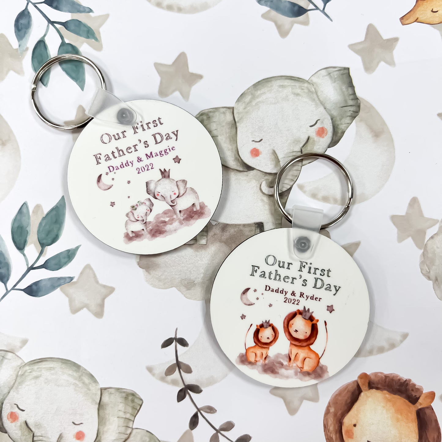 Personalised Father's Day Gift Keyring, Daddy to be gift, pregnancy announcement, valentines gift, gift from bump, birthday gift for daddy, Keyring
