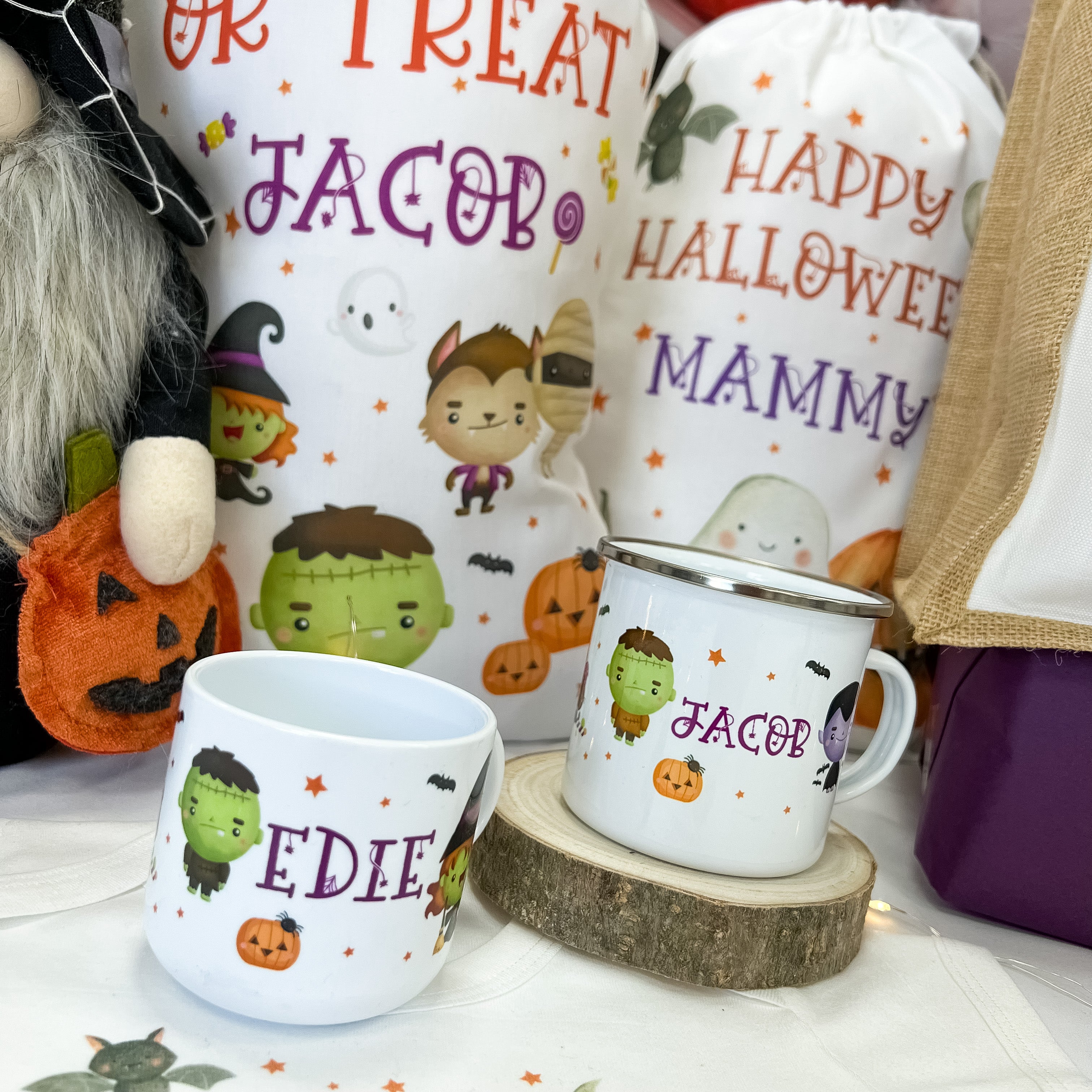 Personalised Halloween Couple Mug Set – The Customise Company