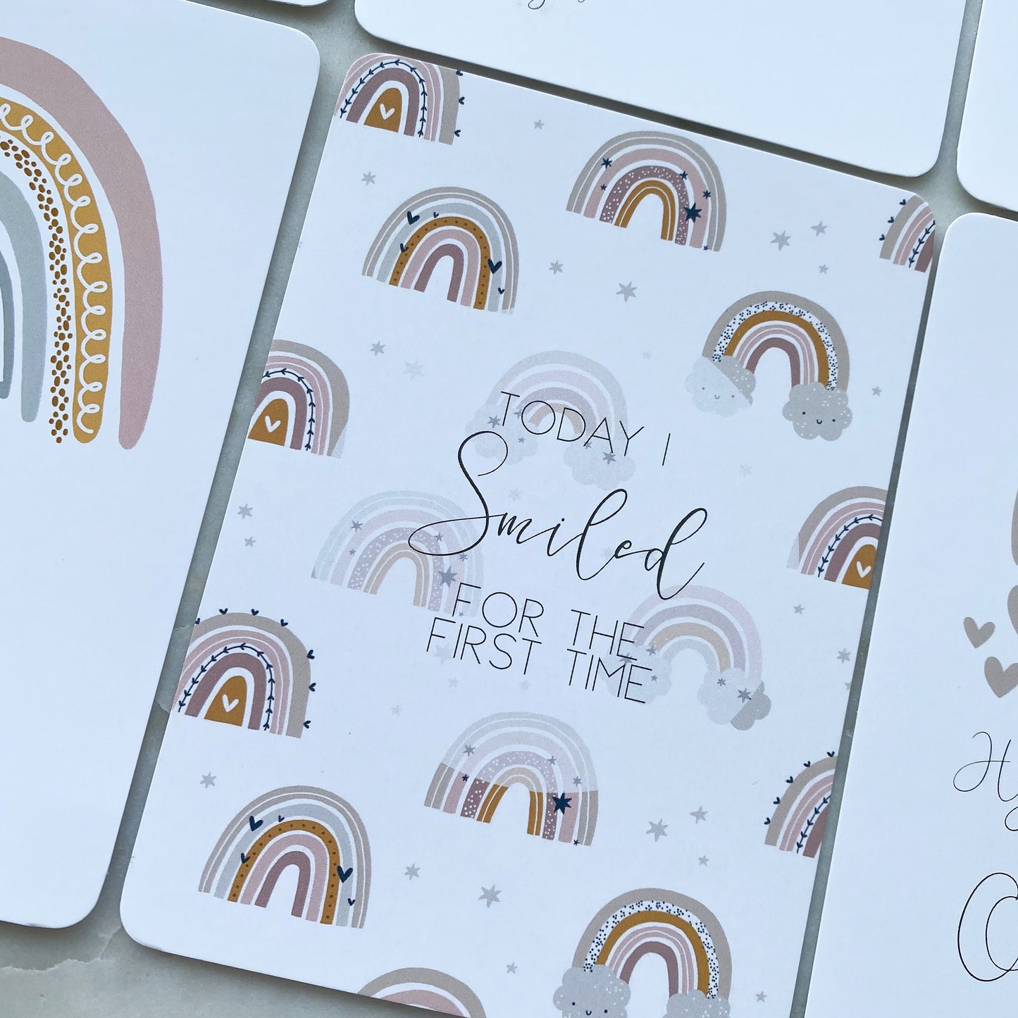Premature baby milestone cards, Premmie, NICU, baby milestone cards, rainbow milestone cards, gender neutral, rainbow baby, new baby gift