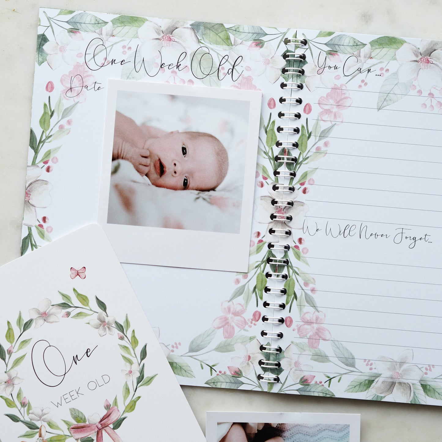 Baby journal, baby book, baby journal and memory book, woodland, fawn, baby milestone, pregnancy journal, my first year, my first year book