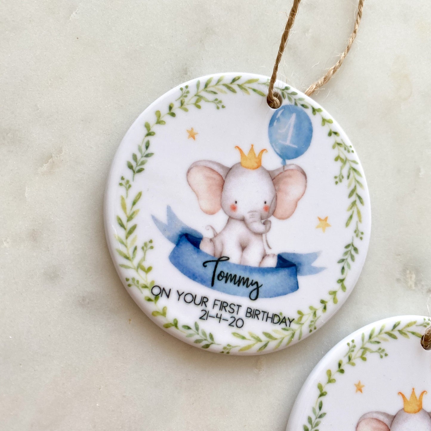 first birthday gift, personalised first birthday gift, 1st birthday, first birthday gift for boys or girls, safari animals, elephant