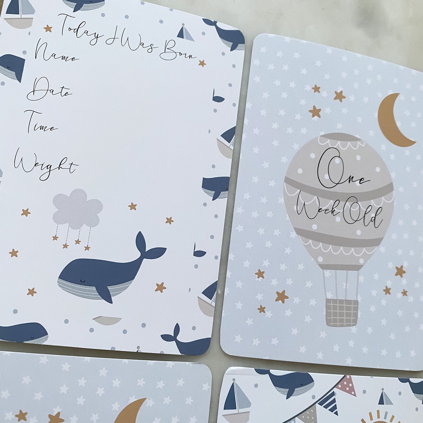 baby milestone cards, nautical ,nautical milestone cards, pregnancy, baby shower gift, unisex, new baby gift.