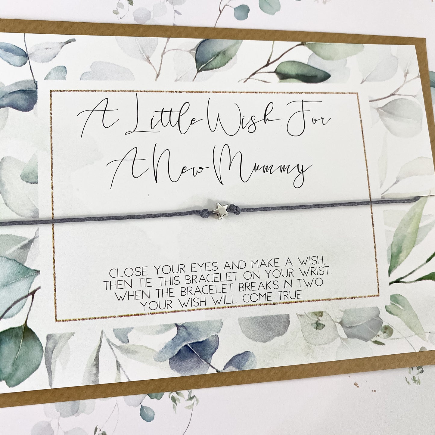 wish bracelet, pregnancy gift, new mummy wish bracelet, new mum, baby shower gift, new baby gift, new mum, mummy to be, unisex gift