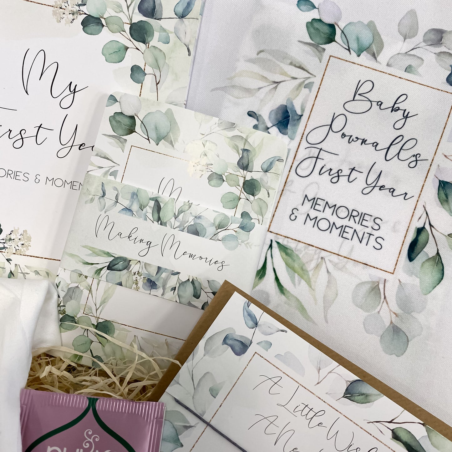 New Baby gift, Newborn Gift, Personalised letterbox gift, First Year journal, New parents gift, baby shower gift, New Mummy Gift