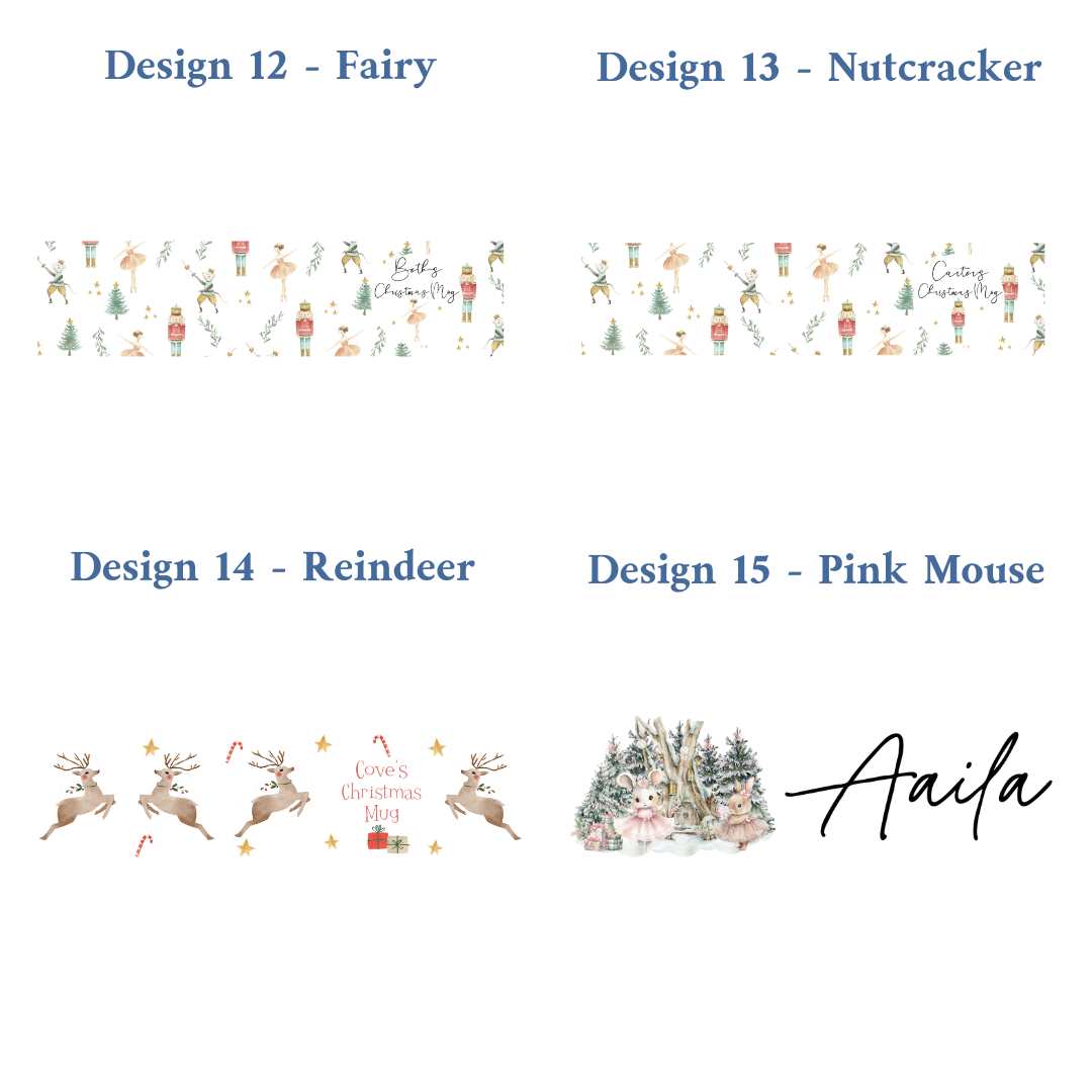 Christmas Bundle Deal 2 - 2 6oz Personalised Mugs