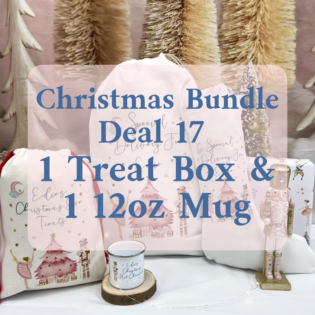 Christmas Bundle Deal 17 - 1 Personalised treat box & 1 12oz mug
