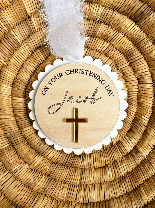 Personalised Christening/Baptism Decoration