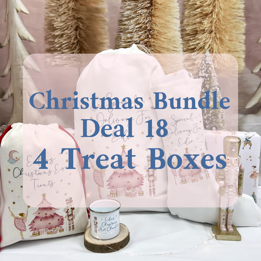 Christmas Bundle Deal 18 - 4 Personalised Christmas Treat Boxes