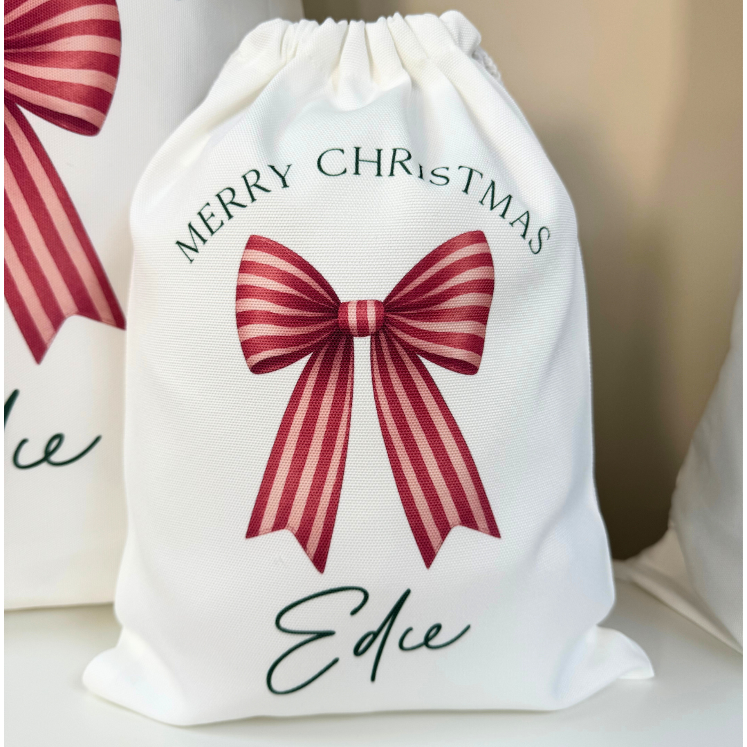 Christmas Bundle Deal 14 - Two Personalised White 39cm Sacks