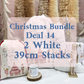 Christmas Bundle Deal 14 - Two Personalised White 39cm Sacks