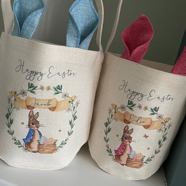 Personalised Easter Bunny Ear Basket