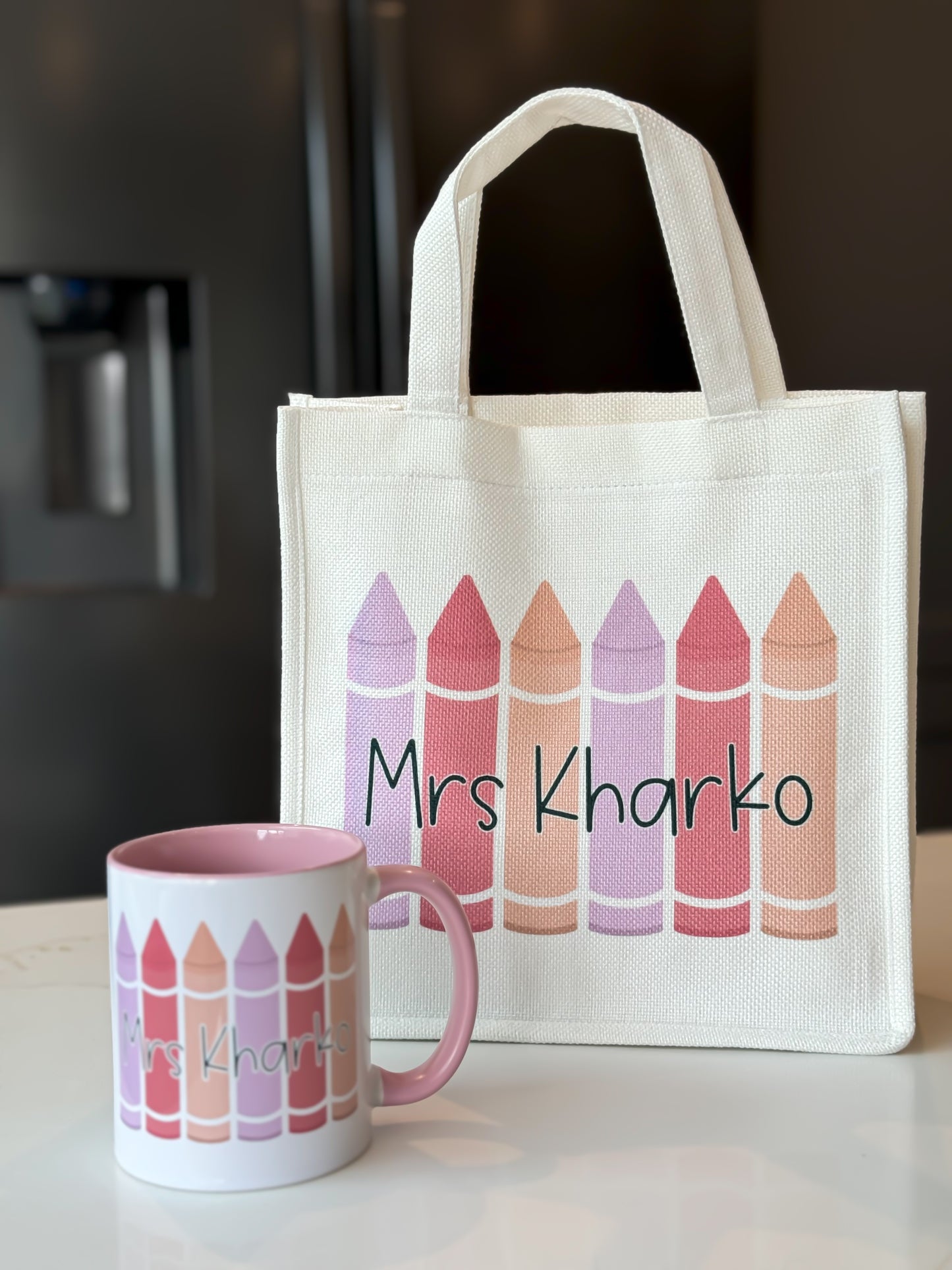 Personalised Teacher Crayon Mug