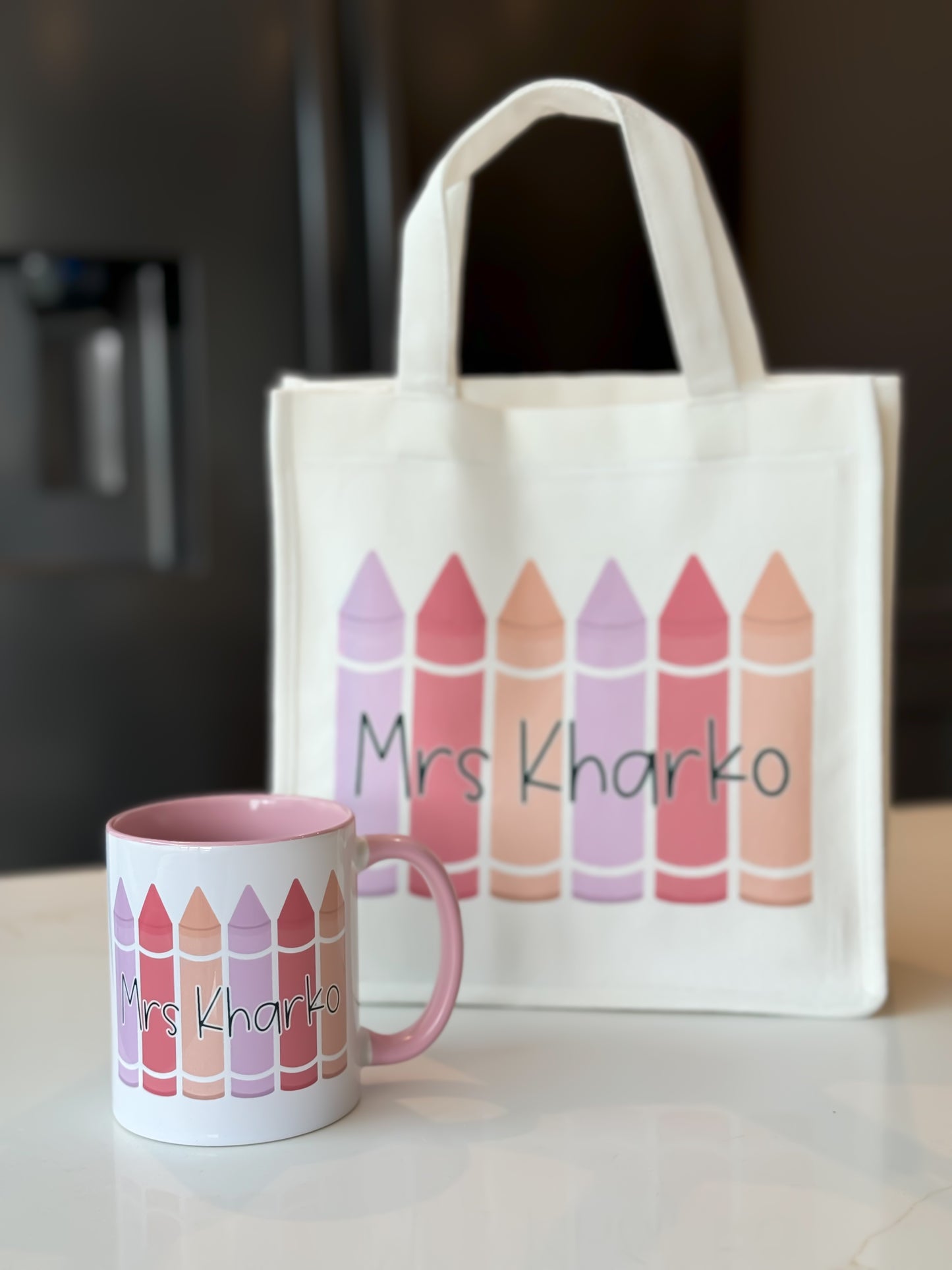 Personalised Teacher Crayon Mug