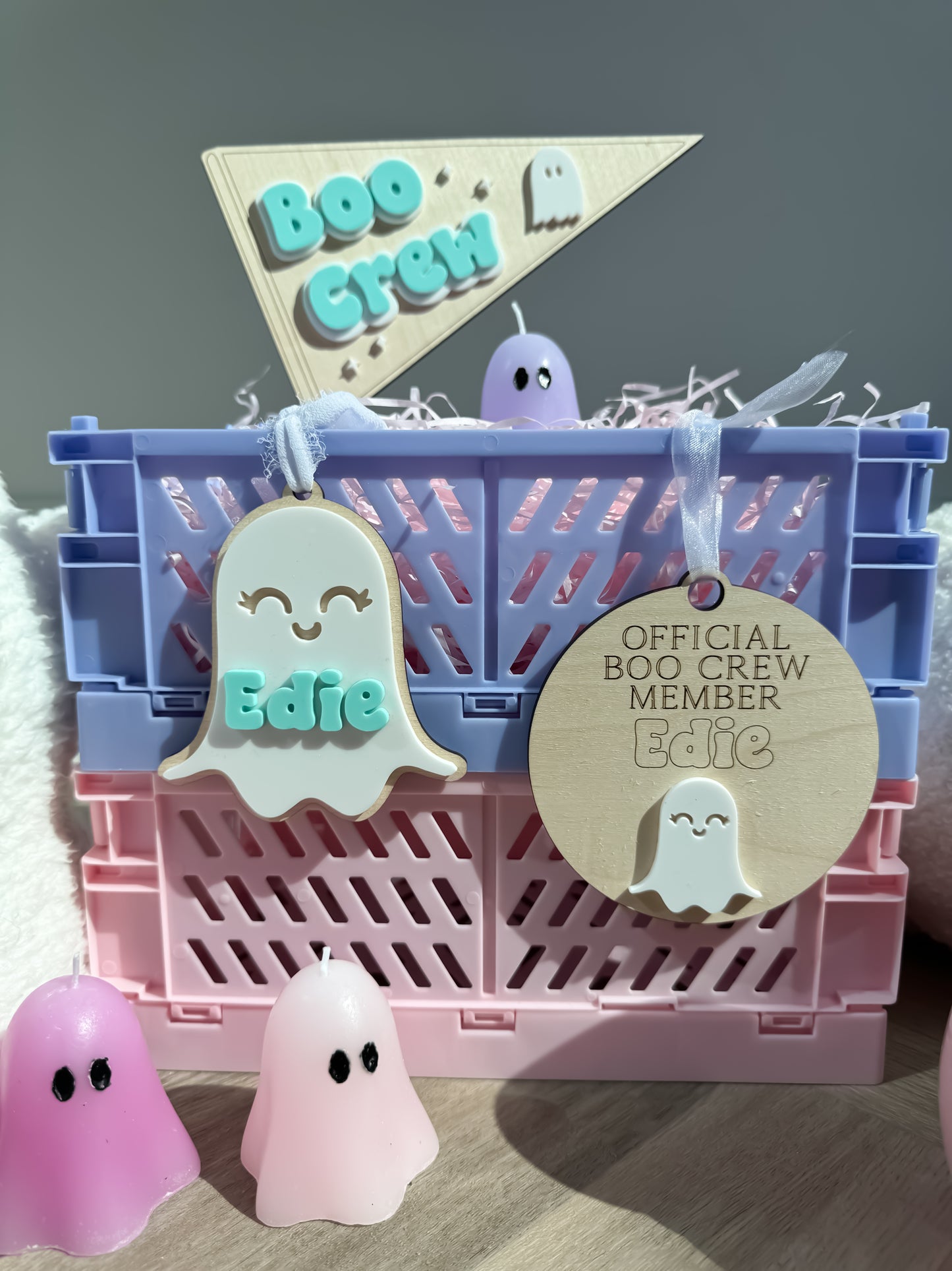 Halloween Ghost Boo Basket Tags