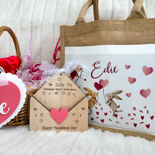 Valentine's Day Jute Bag