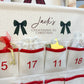 Christmas Bundle Deal 12 - Personalised Linen Christmas Advent Calendar & White 69cm Sack