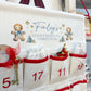 Christmas Bundle Deal 12 - Personalised Linen Christmas Advent Calendar & White 69cm Sack