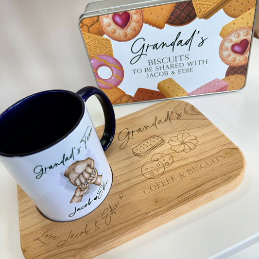 Personalised Father’s Day Tea & Biscuit Board