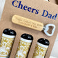Personalised Father’s Day Beer Holder & Bottle Opener