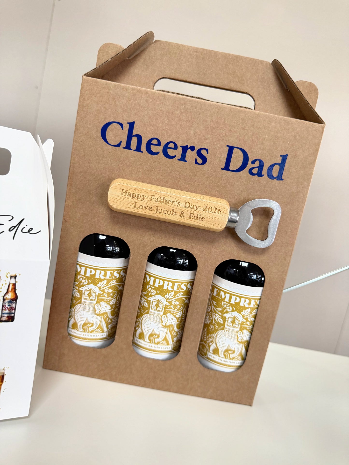 Personalised Father’s Day Beer Holder & Bottle Opener