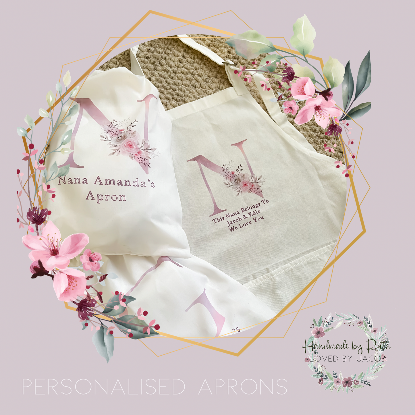 Personalised Apron, Mothers Day Gift, Personalised, Mothers Day Apron, Mothers day gift for Granny, Grandma, Nana, Nanny, Baking Gift