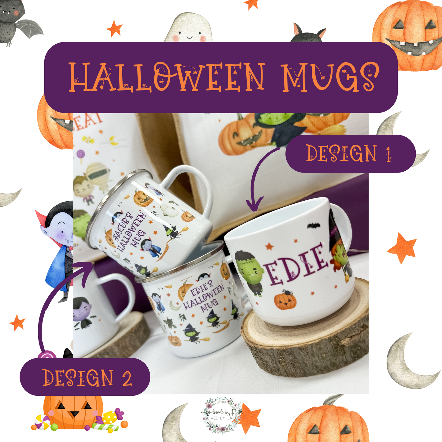 Personalised Halloween mug