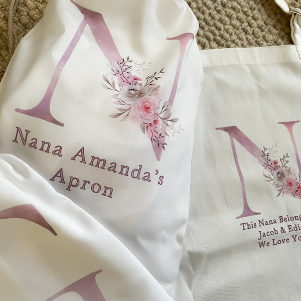 Personalised Apron, Mothers Day Gift, Personalised, Mothers Day Apron, Mothers day gift for Granny, Grandma, Nana, Nanny, Baking Gift
