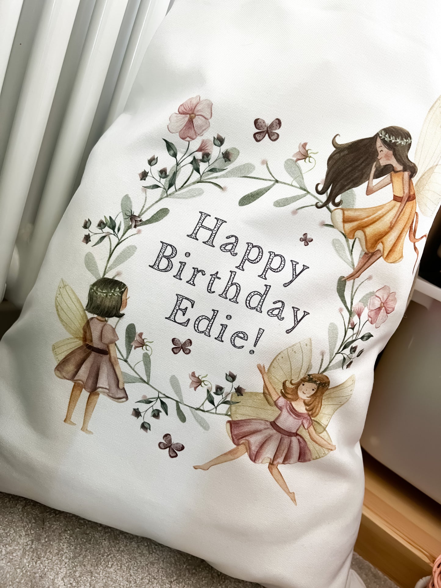 Personalised gift bag kids, birthday gift, personalised first birthday gift, fairy, woodland, birthday gift, children's gift bag, party bag