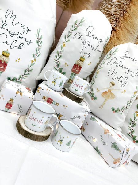 Personalised Christmas mug, Christmas nutcracker, sugarplum fairy