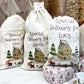 personalised santa sack, Christmas Stocking, Santa house