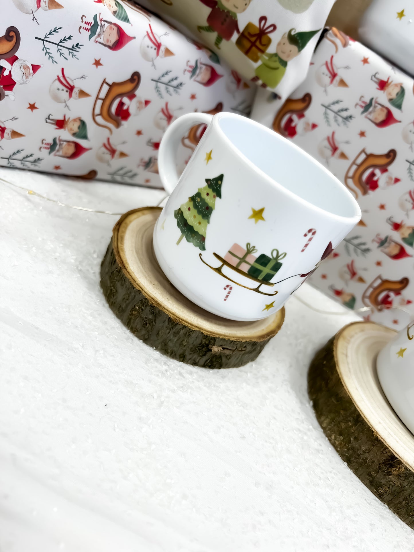 Personalised Christmas mug, hot chocolate mug, new elf