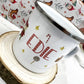 Personalised Christmas mug, hot chocolate mug, new elf