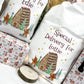 personalised santa sack, gingerbread