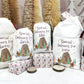 personalised santa sack, gingerbread