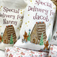 personalised santa sack, gingerbread