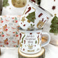 personalised santa sack, pudding, deer