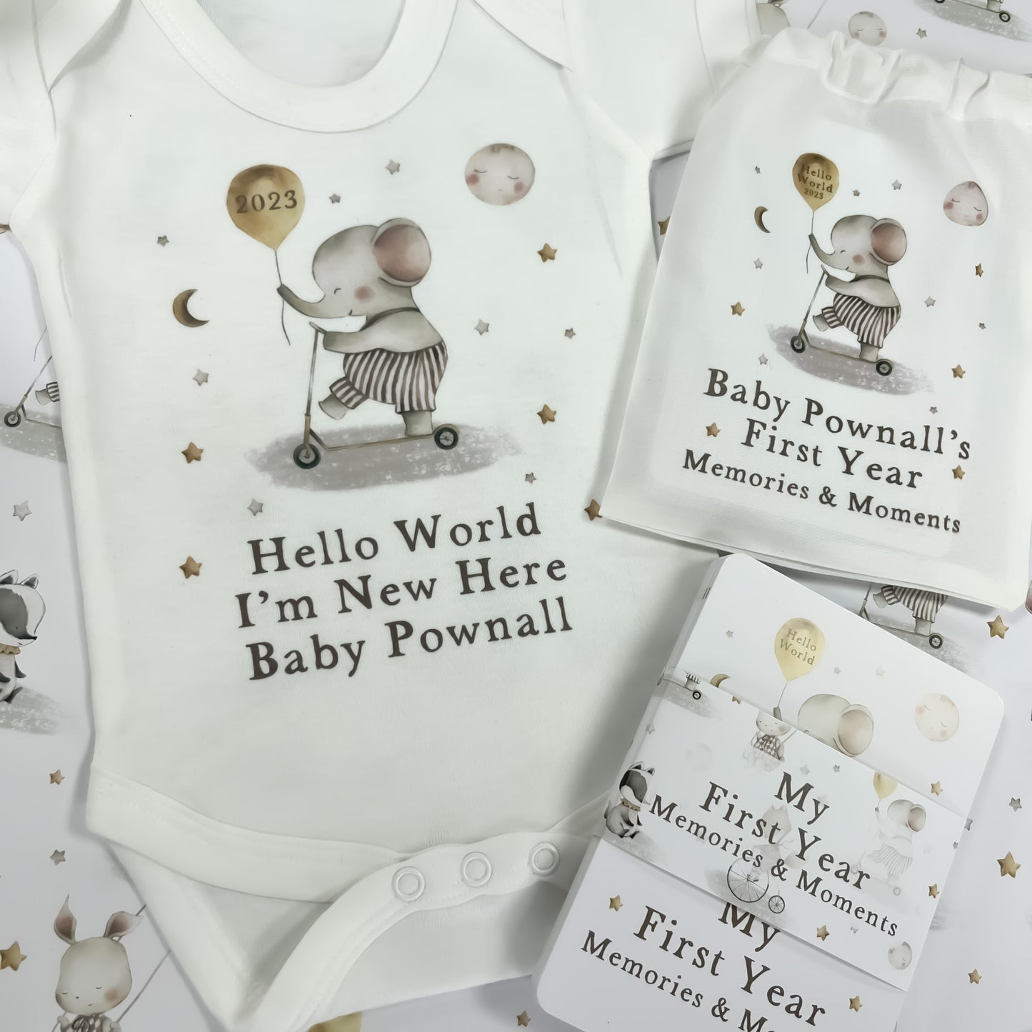 Pregnancy announcement, pregnancy gift, personalised baby vest, Safari Circus