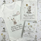 Pregnancy announcement, pregnancy gift, personalised baby vest, Safari Circus
