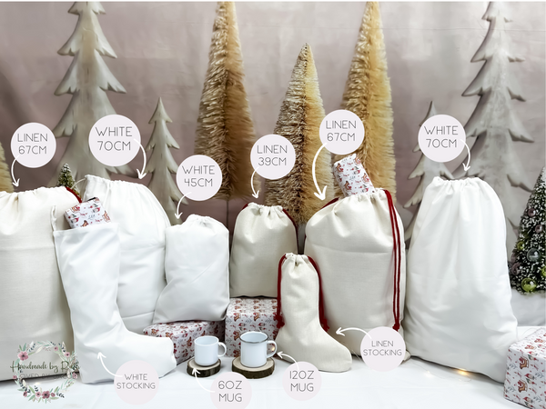 Personalised santa sack, Christmas stocking, pink nutcracker, sugar plum fairy
