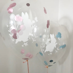 Peter Rabbit Party Balloon, Confetti Balloon, Cake Smash, Birthday Balloon, Christening, Baby Shower,