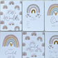 baby milestone cards, rainbow, rainbow milestone cards, pregnancy, baby shower gift, gender neutral gift, rainbow baby, new baby gift