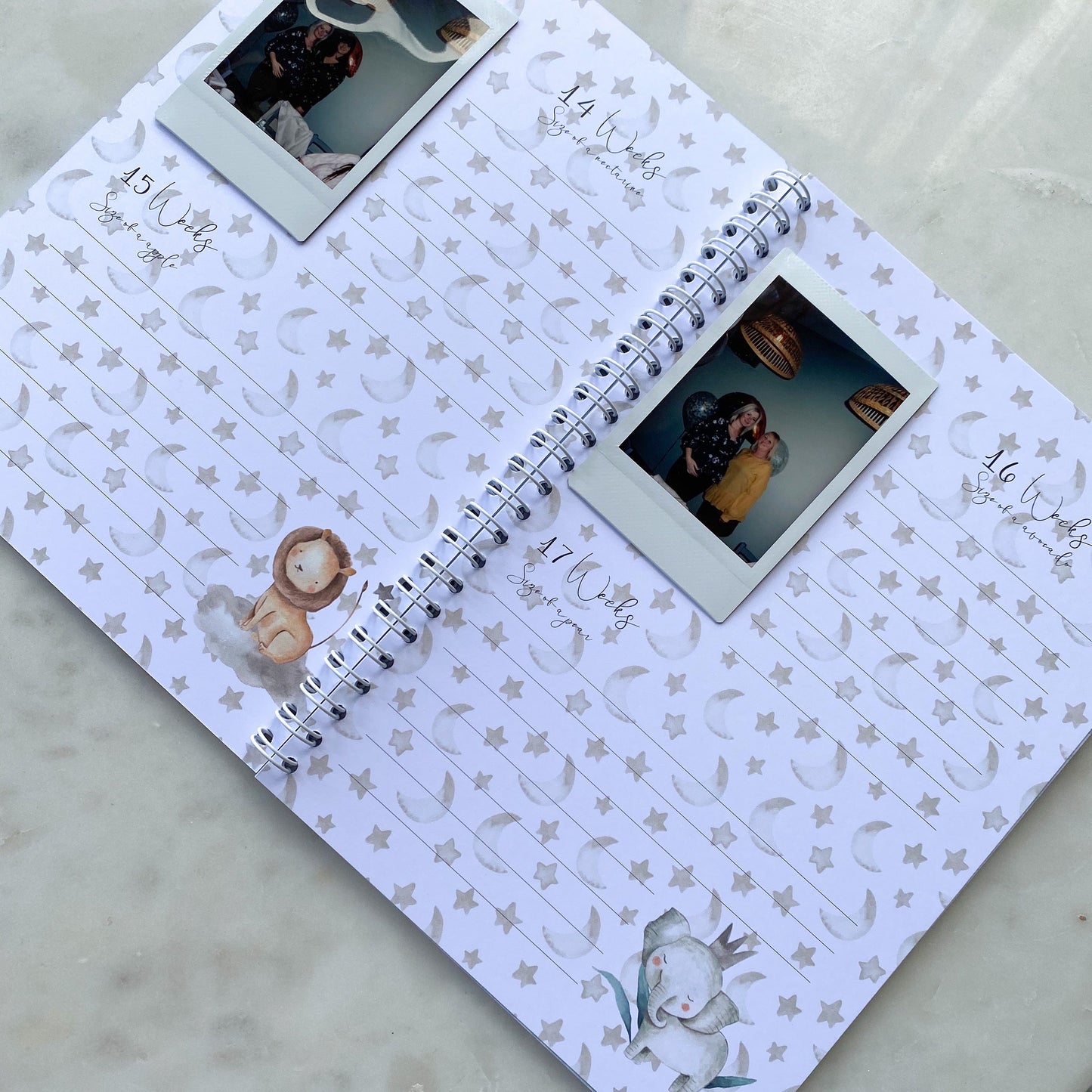 Pregnancy Journal, Pregnancy Planner, Pregnancy Diary, safari, Baby Book, Pregnancy Gift, Pregnancy Milestone, pregnancy announcement