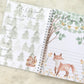 Baby journal, baby book, baby journal and memory book, woodland, baby milestone, pregnancy journal, my first year, my first year book,