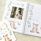 Baby journal, baby book, baby journal and memory book, woodland, baby milestone, pregnancy journal, my first year, my first year book,