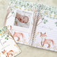 Baby journal, baby book, baby journal and memory book, woodland, baby milestone, pregnancy journal, my first year, my first year book,