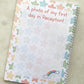 SALE first day of school, school journey journal, first day of school sign, first day of school gift, school keepsake, journal, photo prop